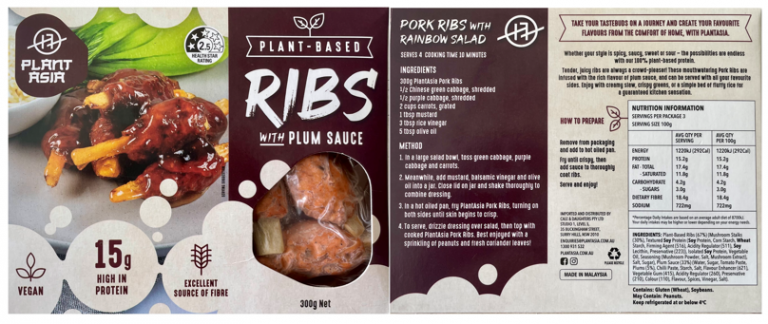 Plant Asia Vegan Ribs with Plum Sauce 300g