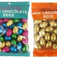 Kmart Solid and Filled Egg 360g and Filled Caramel Egg 160g Bags